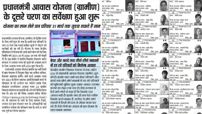 PM Awas Yojana 1st Payment List